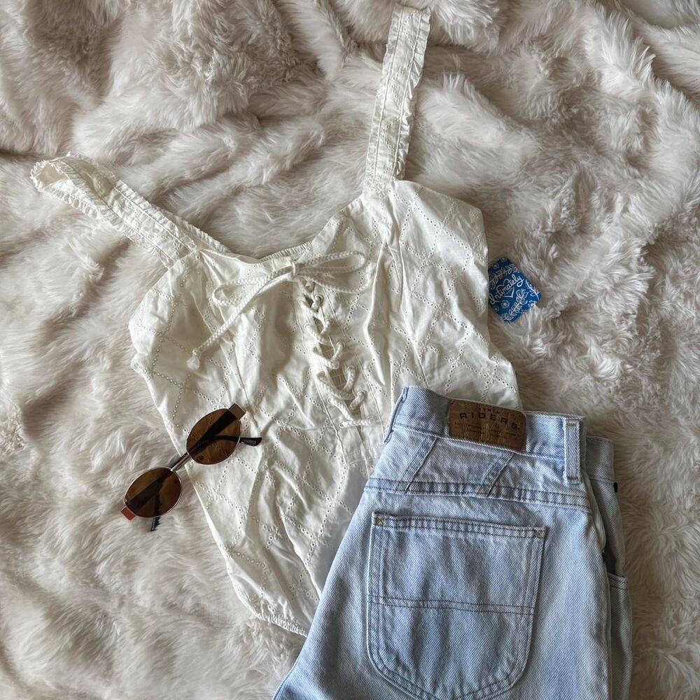 Free-people Women's White Bodysuit